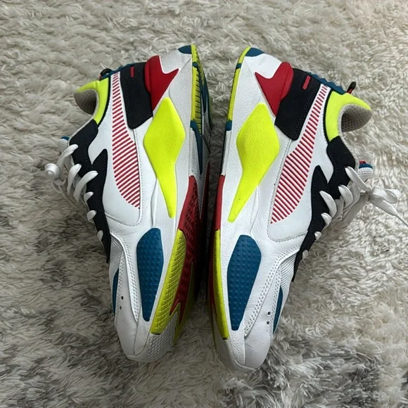 PUMA RS-X Goods White Black Red Green Athletic Shoes Men size 11 - Picture 3 of 8